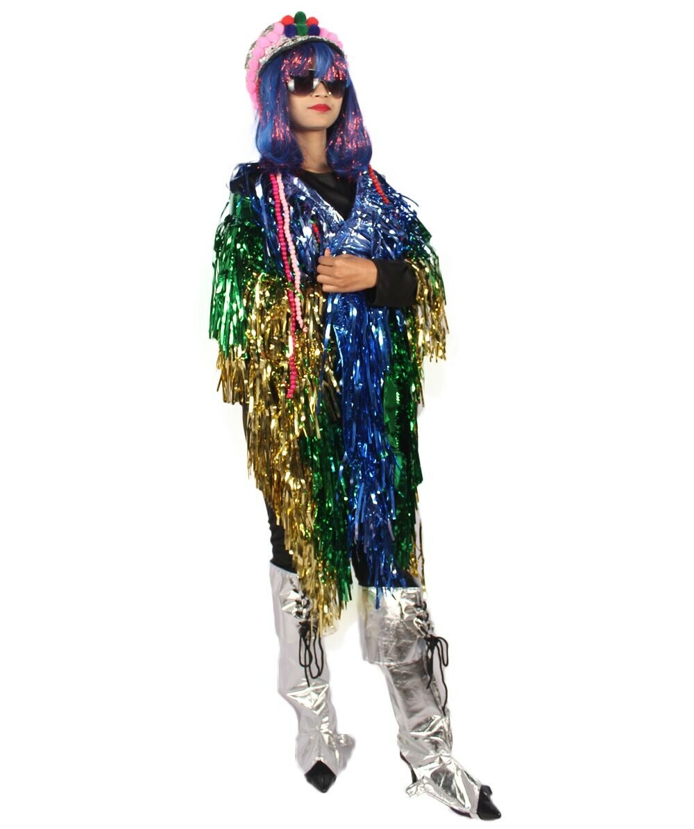 HPO Festival Unisex Multicolor Tinsel Jacket Costume PZC-0002-001