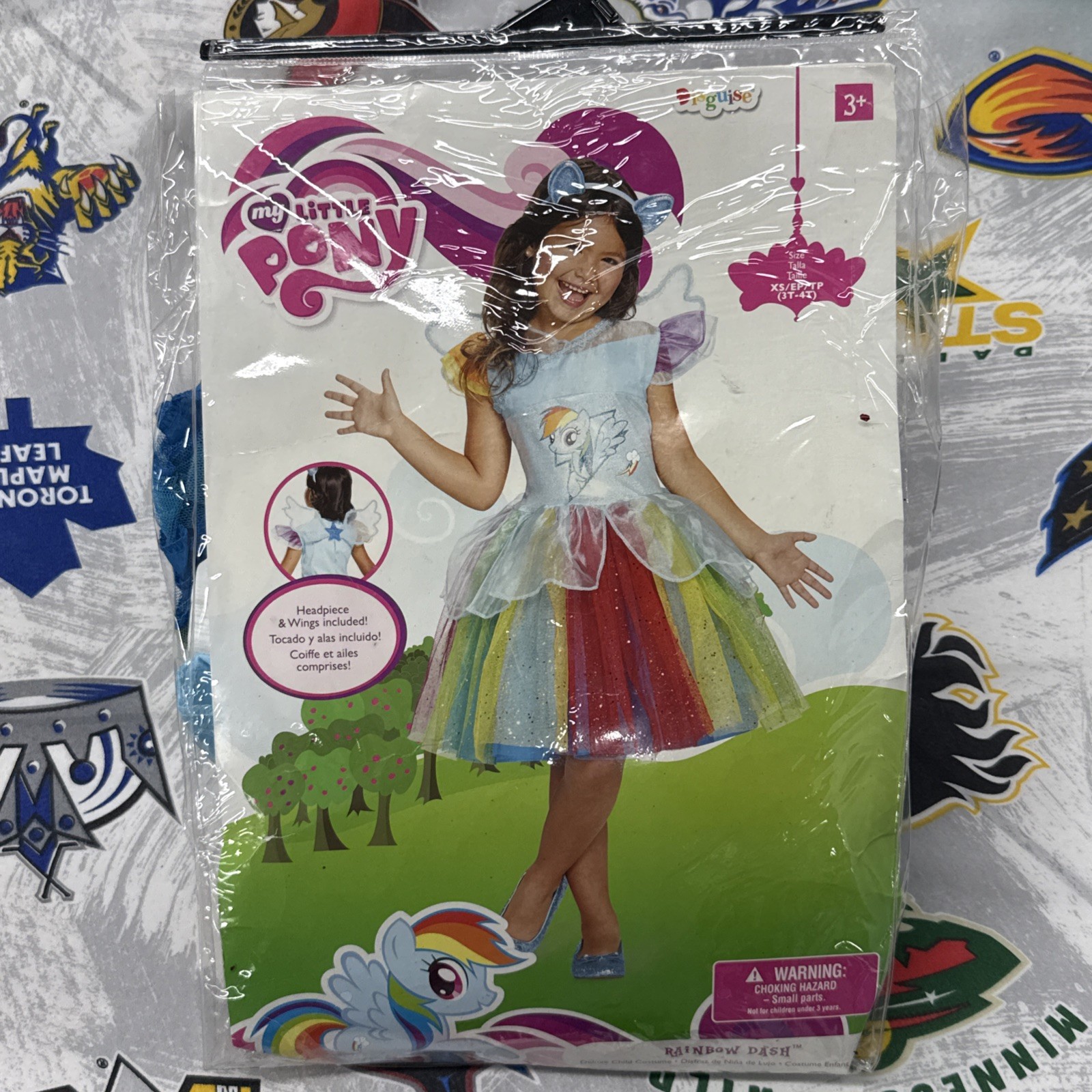 Rainbow Dash My Little Pony Tutu Deluxe Child Costume Toddler XS (3T-4T)