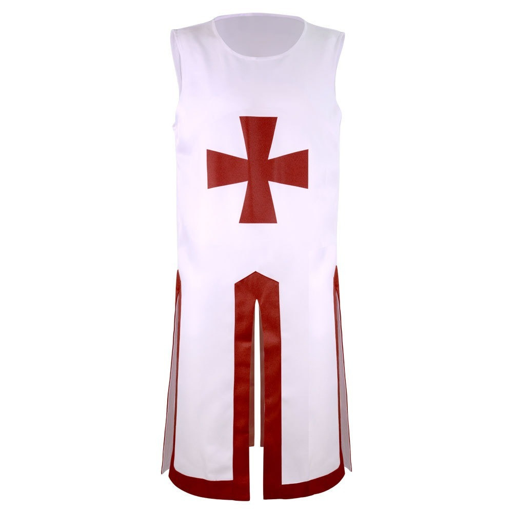 Medieval Tunic Royal Knight Renaissance Roman Mens Costume Warrior Crusader Belt