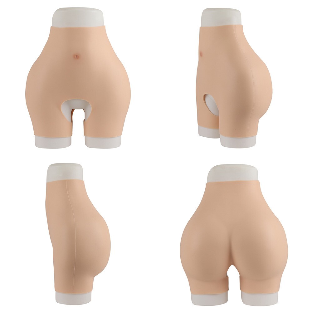 KnowU Thickened Waistband Buttock Enhancement Pant Silicone Panties Crossdresser