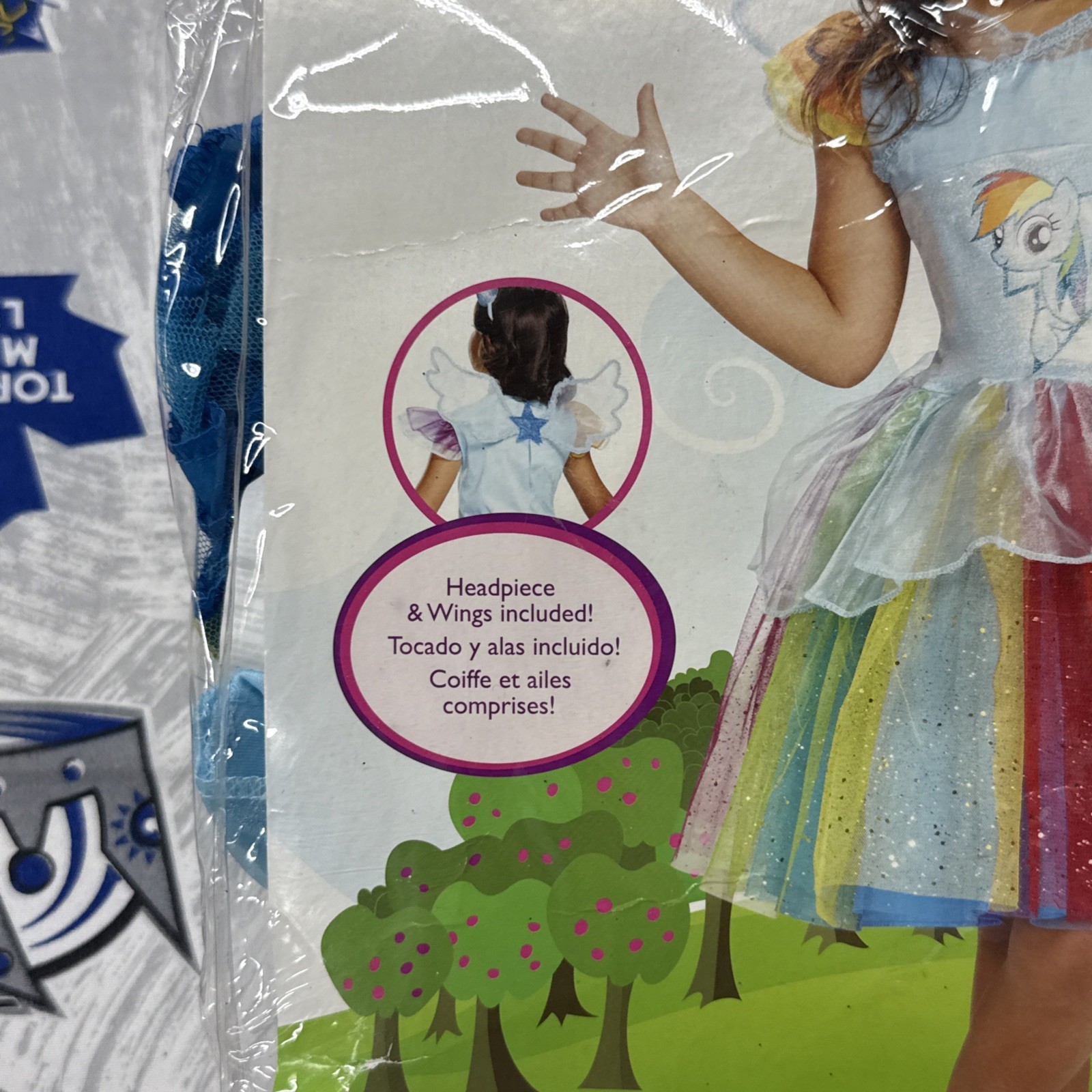 Rainbow Dash My Little Pony Tutu Deluxe Child Costume Toddler XS (3T-4T)