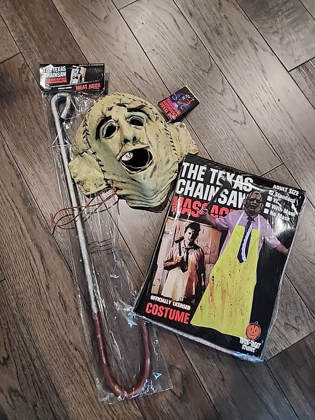The Texas Chainsaw Massacre Leatherface Costume Set Mask ,outfit, 🪝 Hook Combo