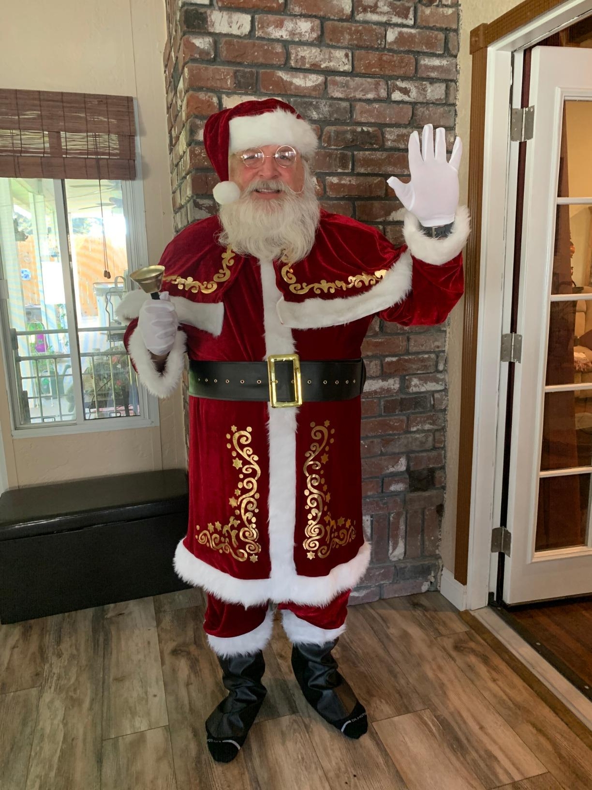PROFESSIONAL DEEP RED RICH PLUSH VELVET CHRISTMAS XMAS COSTUME SANTA CLAUS SUIT