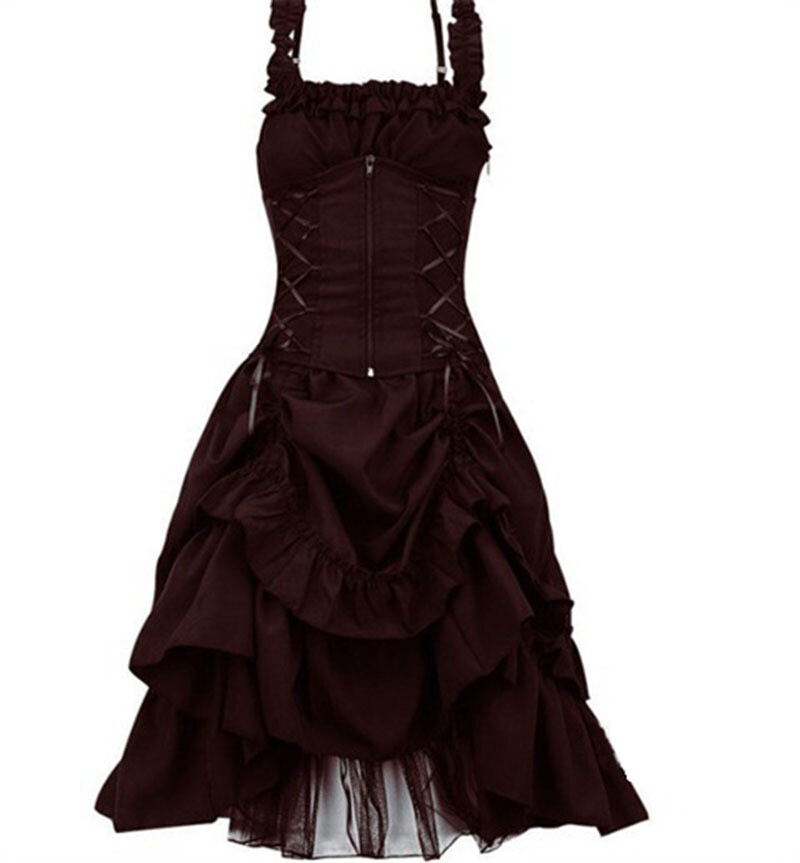 Medieval Renaissance Dress Women’s Vintage Halloween Gothic Costume Party Dress
