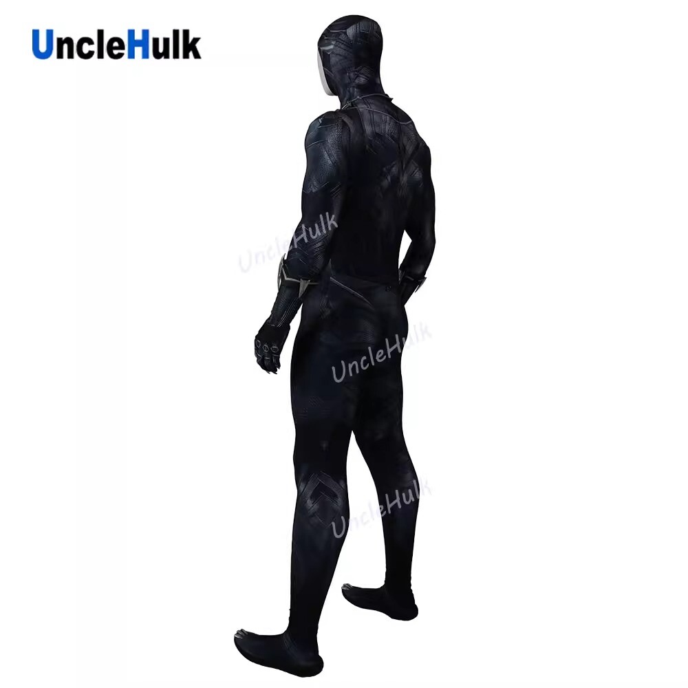 Black Panther T’Challa Battle Suit Costume Halloween Cosplay Jumpsuit No Mask