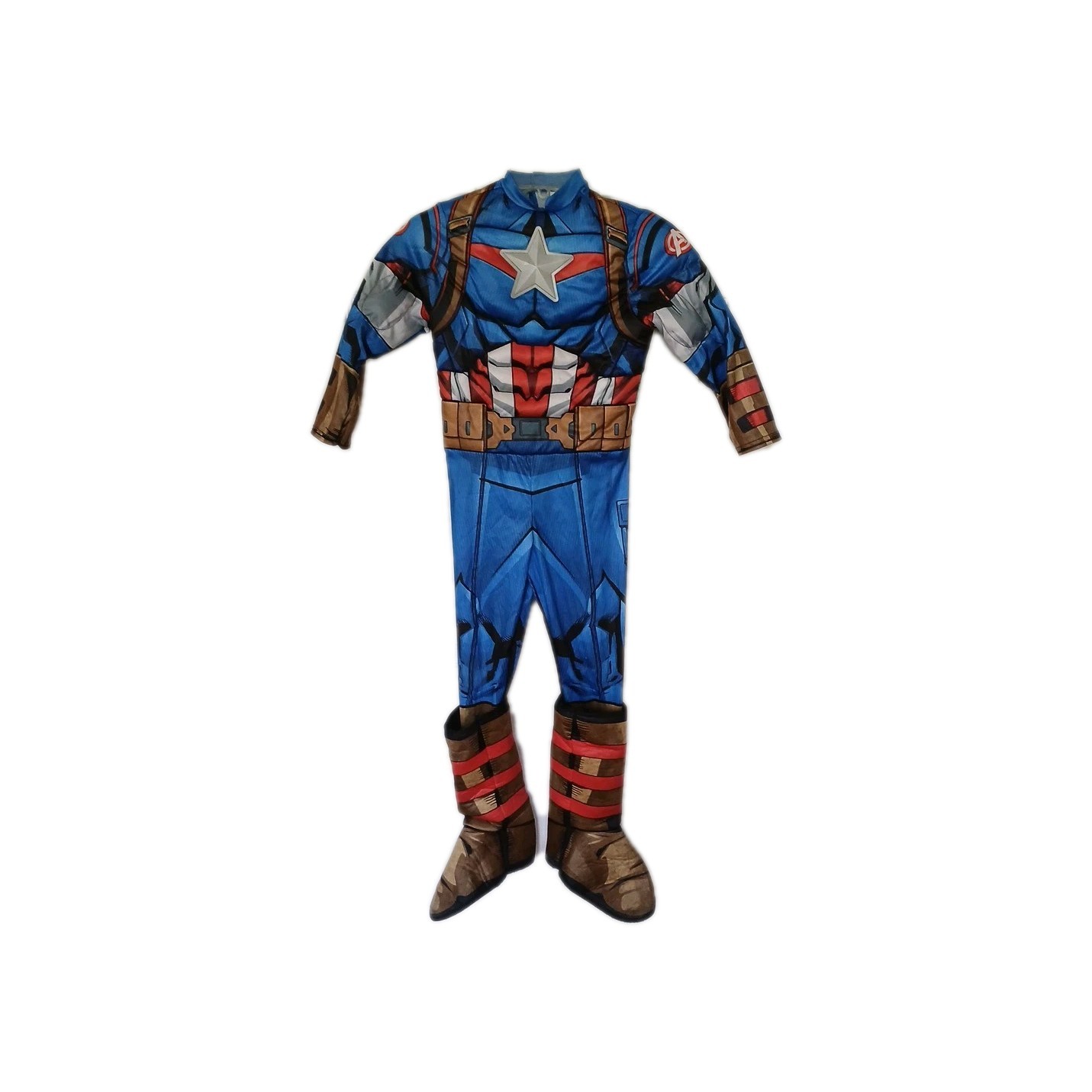 CAPTAIN AMERICA Marvel Avengers Jazwares Child Costume Size Small (4-7) Preowned