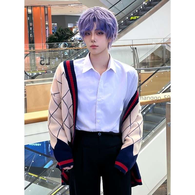 Love and Deepspace Cosplay Rafayel Sweater Fashion Knit Cardigan Outerwear Gift