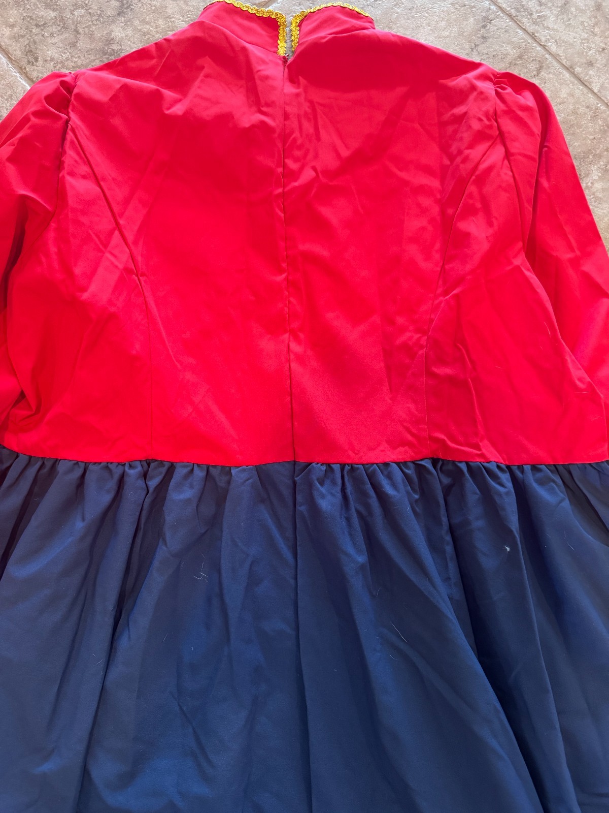 WOMEN’S NUTCRACKER TOY SOLDIER ROYAL GUARD COSTUME RED BLUE GOLD DRESS SIZE 3XL