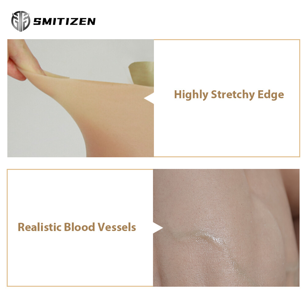 SMITIZEN Silicone Men Fake Realistic Strong Muscle Leg Pants For Cosplay Prop