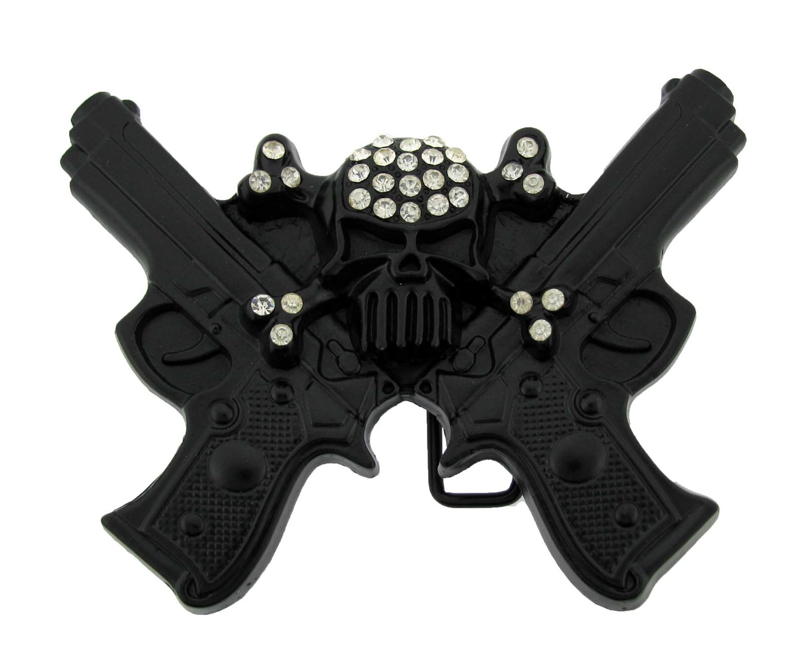 Tatoos Skull Metal Belt Buckle Halloween Party Women Mens Costume Gift Guitar