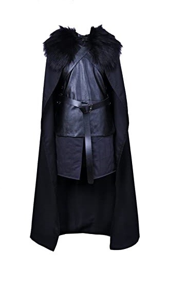 Game of Thrones Jon Snow Cosplay Costume Outfit Suit Dress Halloween (XXS)