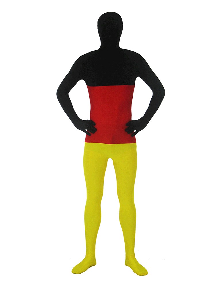 Full Body Spandex World Cup Zentai Suit – Germany Flag Design Bodysuit Costume