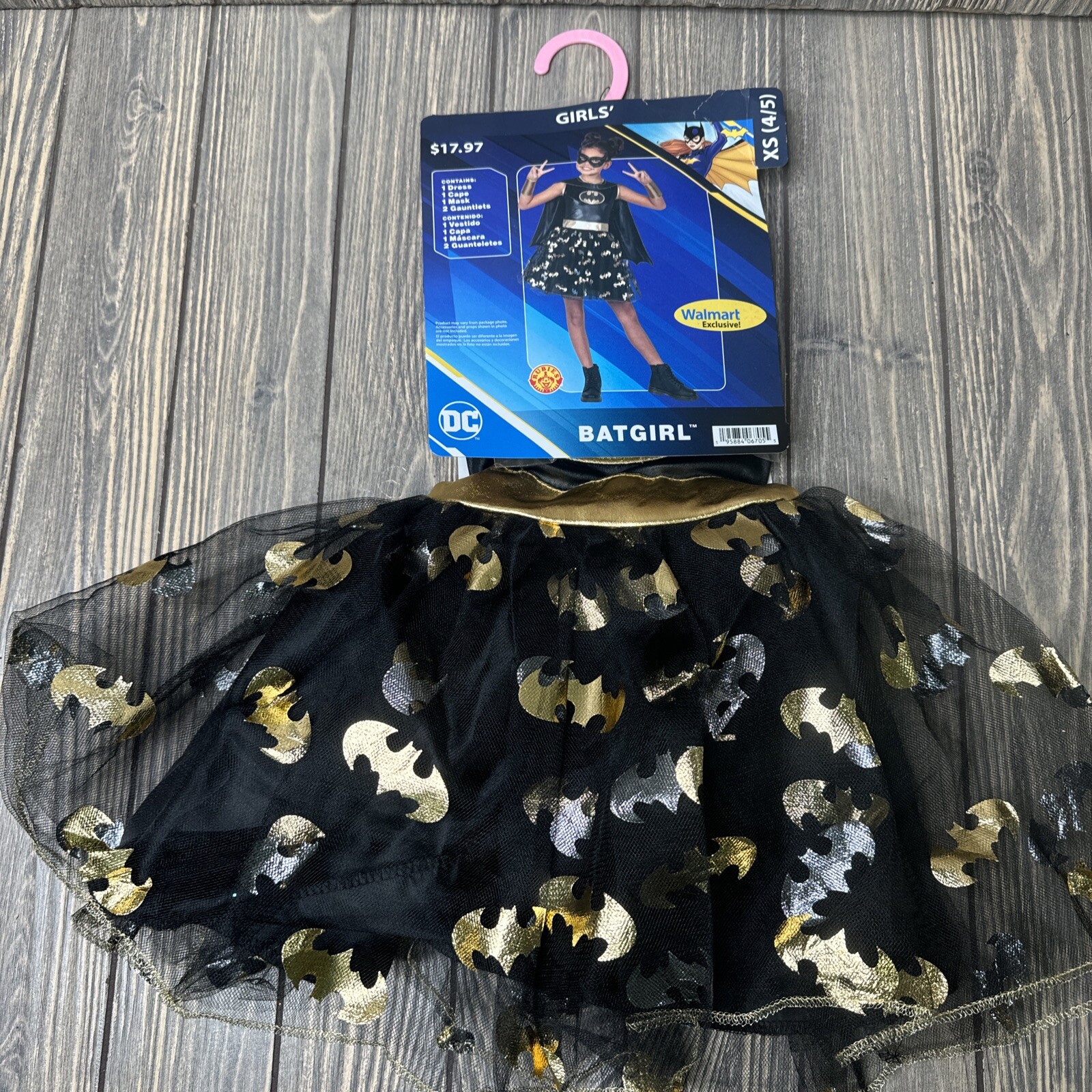 Batgirl DC Super Hero Halloween Costume Girls XS 4 5 Rubies