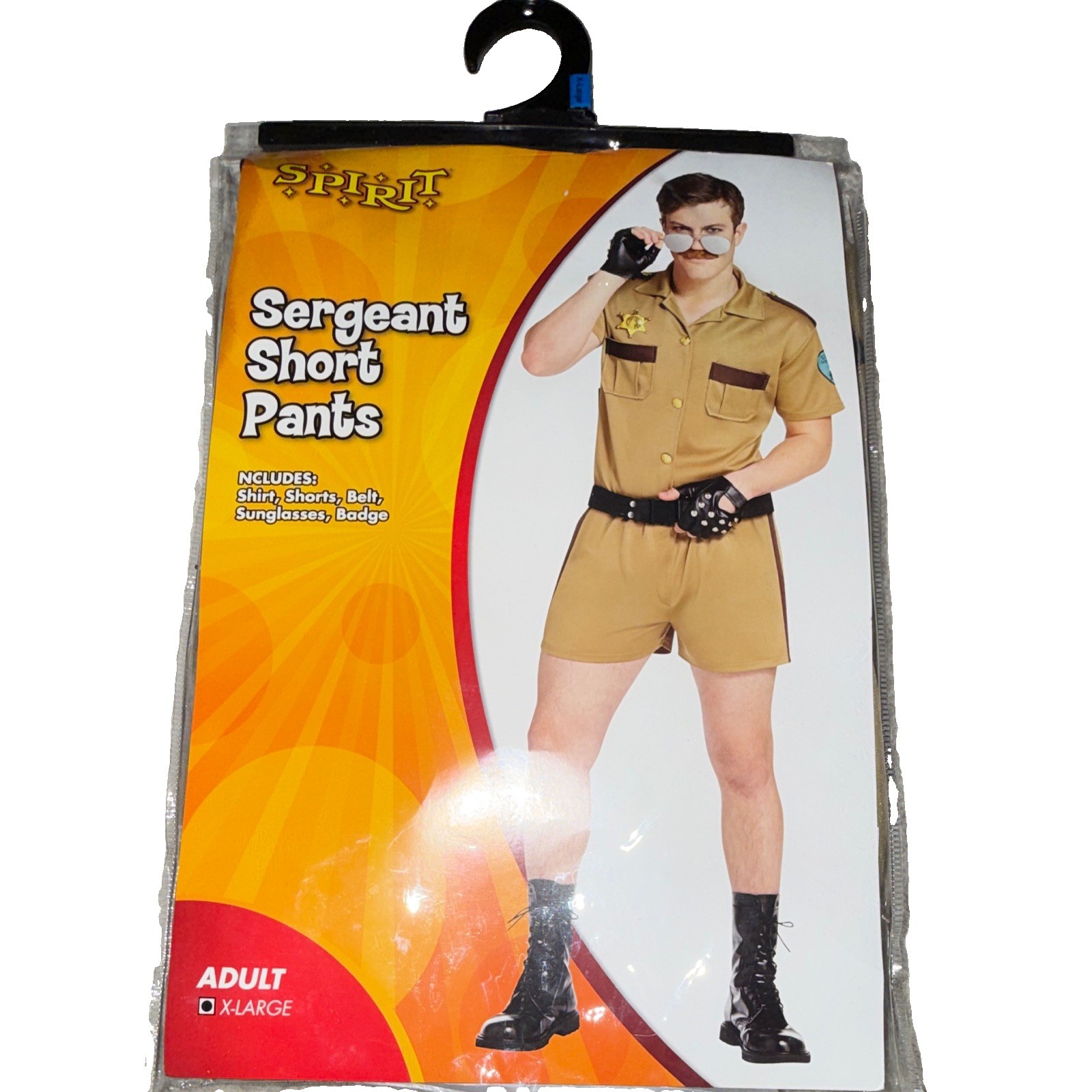 Spirit Halloween Sergeant Costume Adult XL Police Sheriff Uniform NEW XL