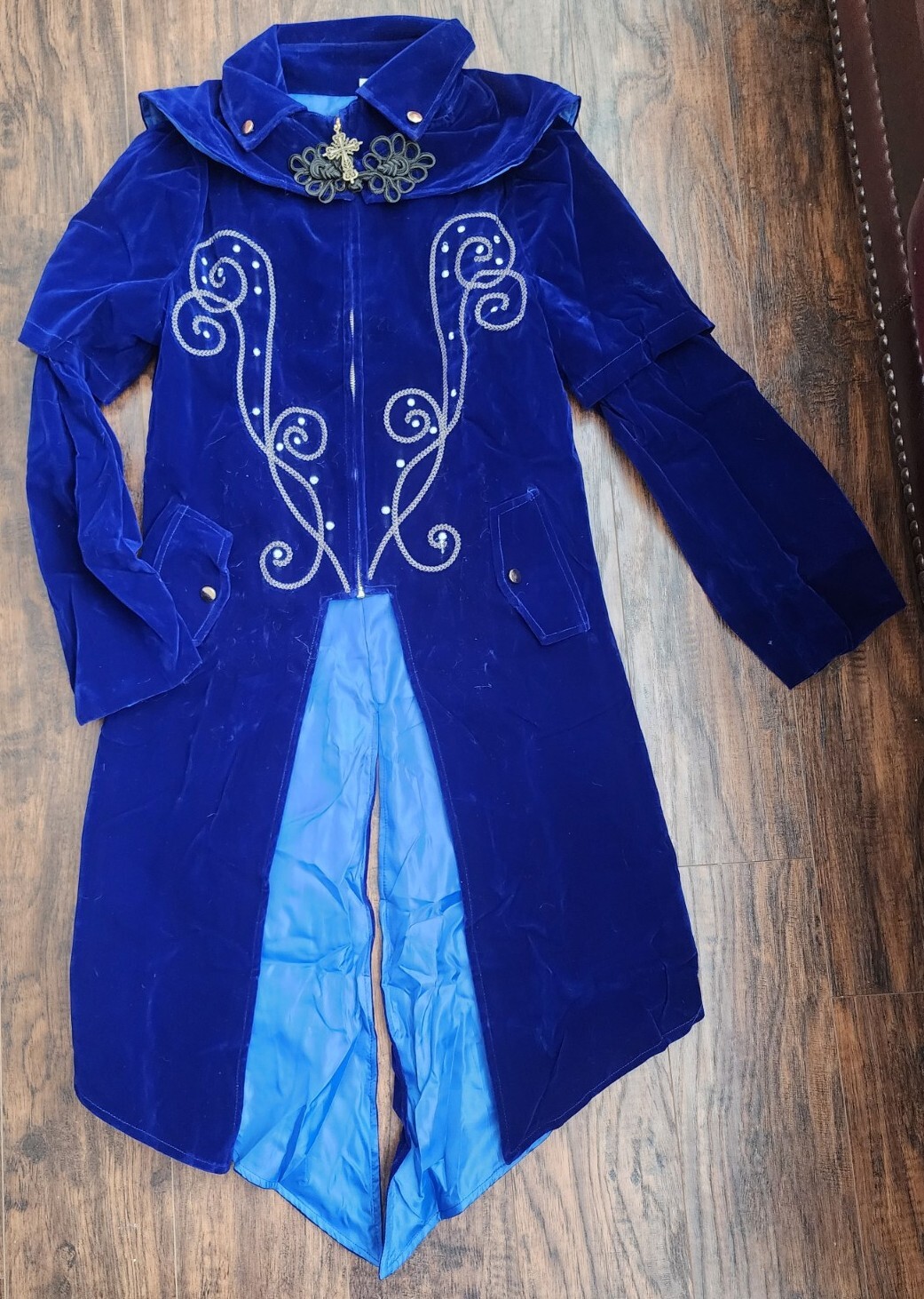 Men’s Medieval Steampunk Tailcoat Halloween Costumes Renaissance Pirate Vamp, S