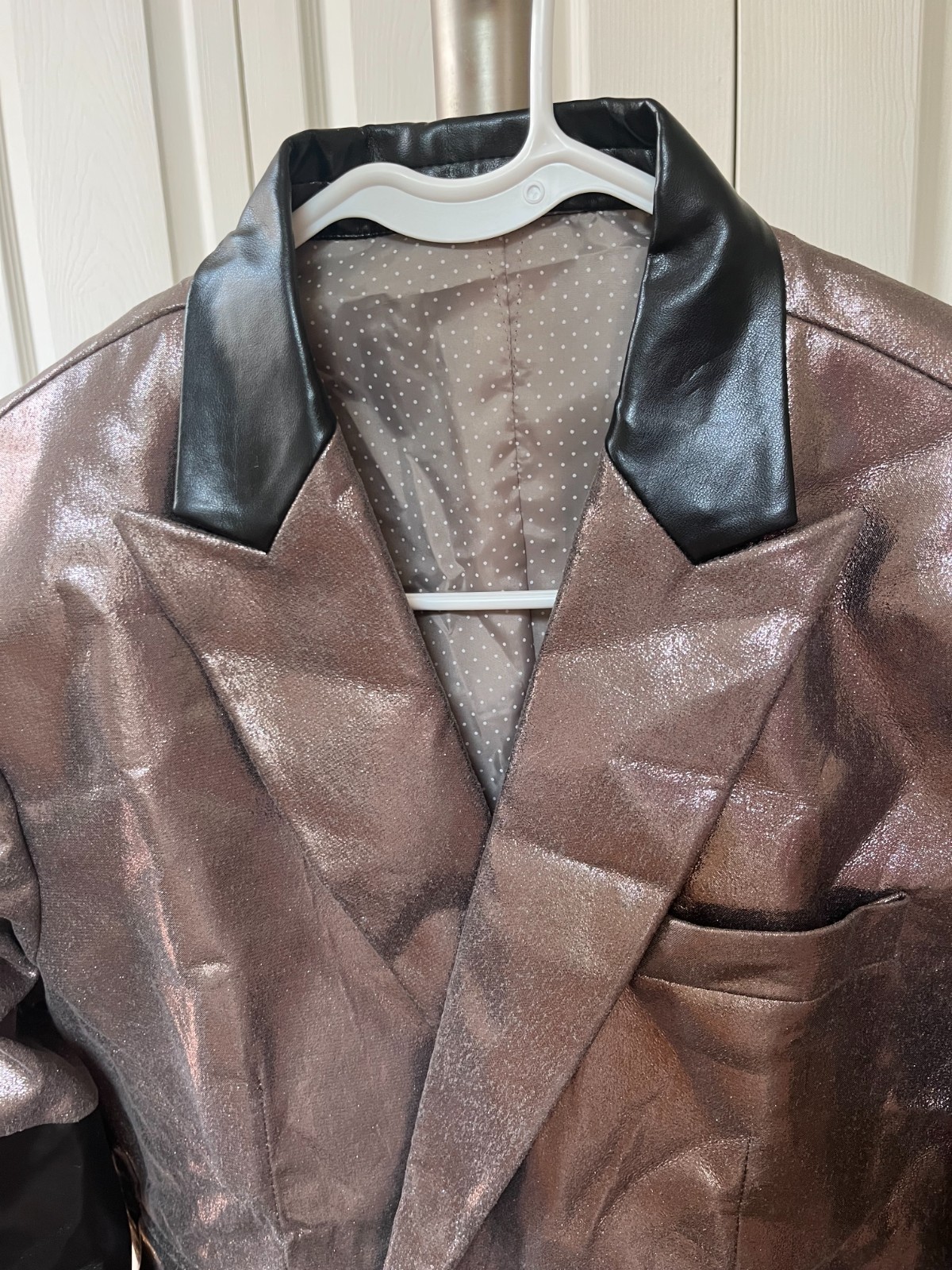The Band Ghost Papa Emeritus 4/IV/Copia 5/V/Perpetua Silver Jacket Cosplay W XL