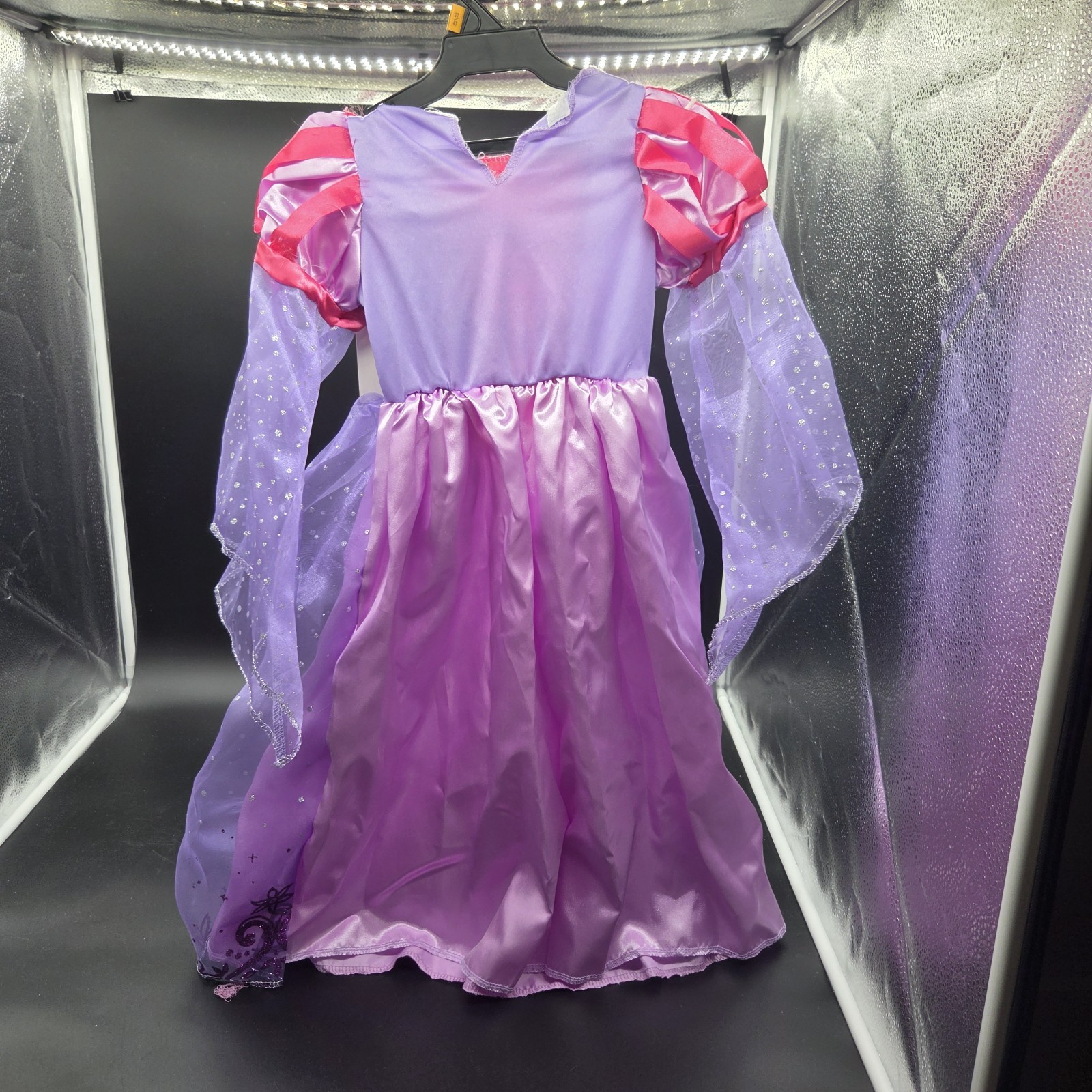 Totally Ghoul Girls Princess Costume Dress 2T Purple/Pink Glitter Long Sleeve