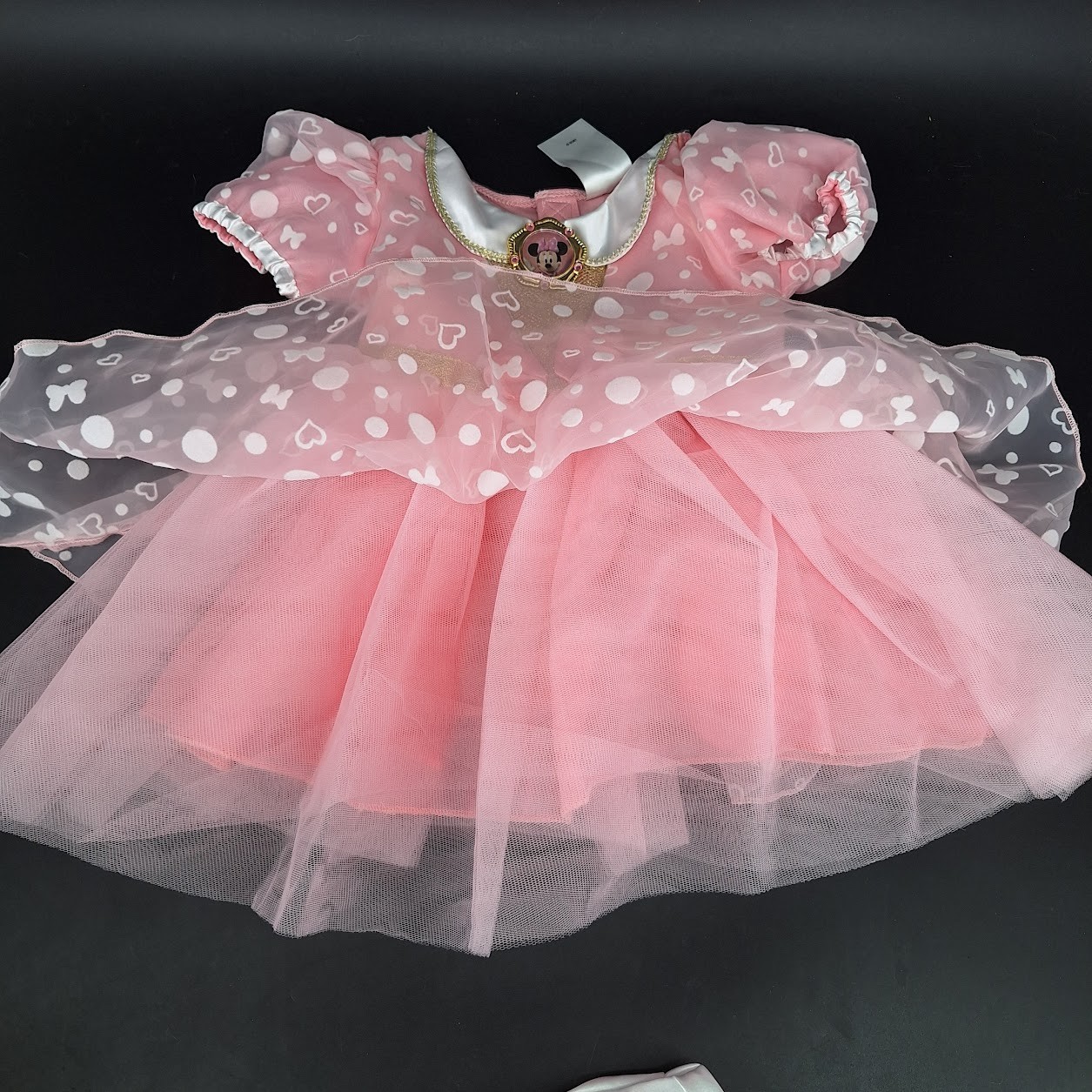 Disney Infant Girls Size 18-24 Months Minnie Mouse Costume Dress Pink & Gold