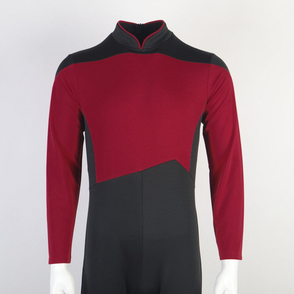For The Next Generation Picard Red Jumpsuit TNG Data Gold Blue Uniform Costume