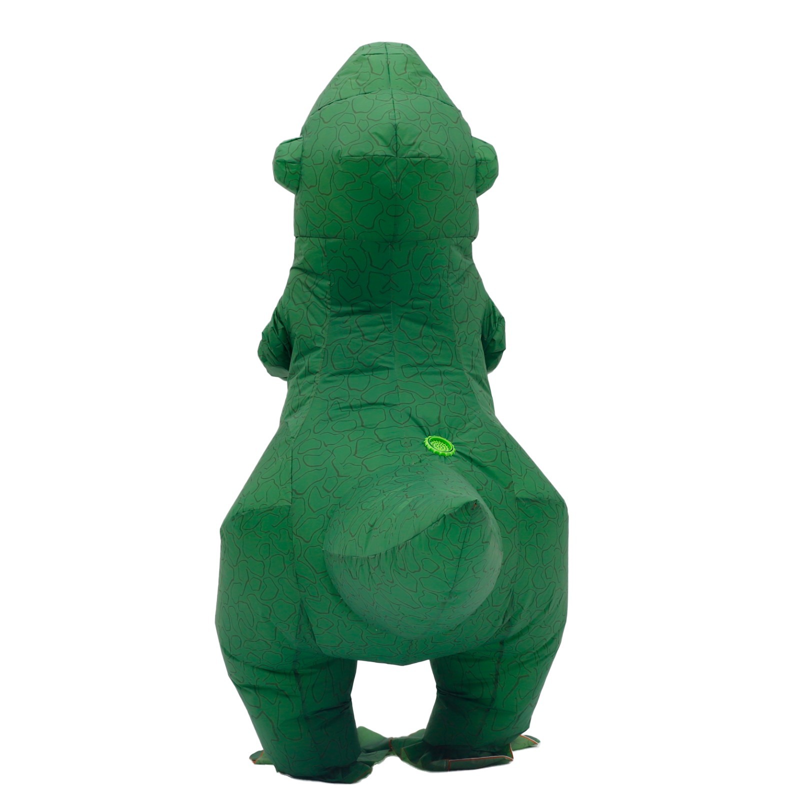 Cute Green T-rex Inflatable Costume Adult Blow Up Halloween Cosplay Party Outfit