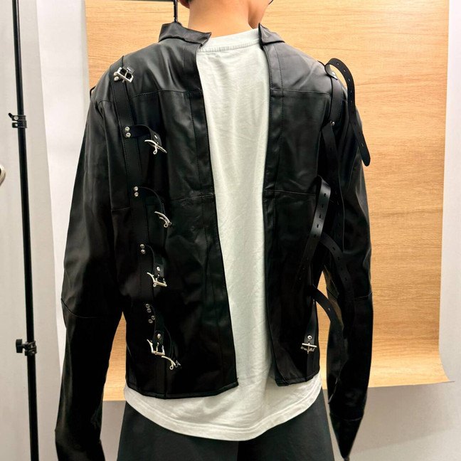 USA Asylum Straight Jacket Costume S/M L/XL BODY HARNESS Restraint Armbinder