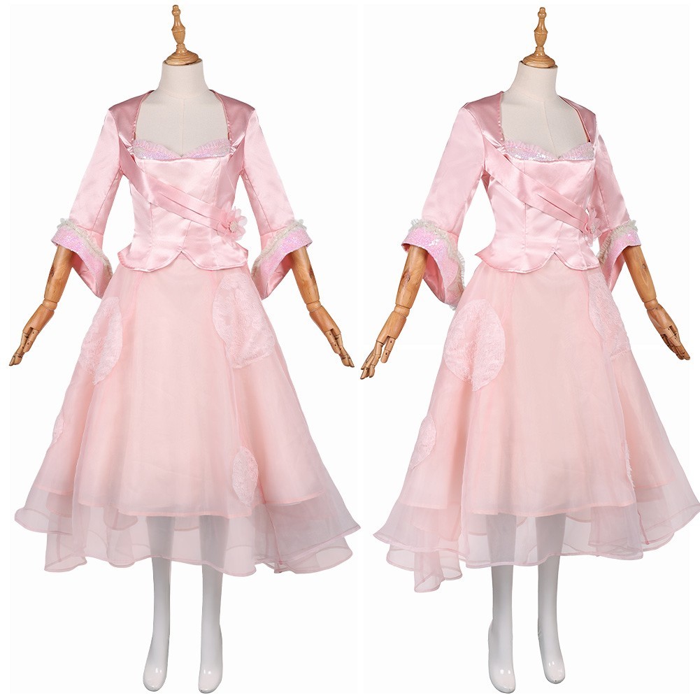 Wicked：For Good Glinda Pink Skirt Cosplay Costume Halloween Carnival Party Suit