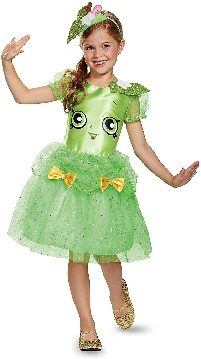 Shopkins Apple Blossom Girls Costume Size M 7/8 – Halloween Dress Up NWOT