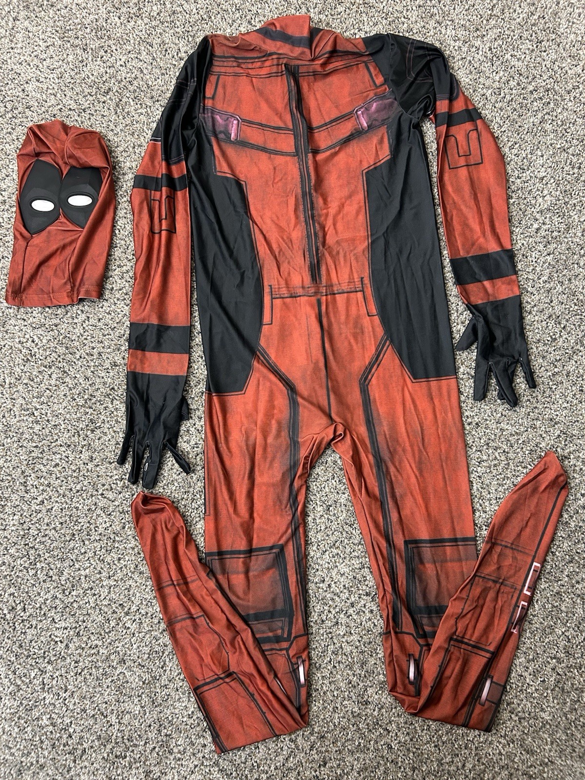 Deadpool The Marc With A Mouth Cosplay Costume Suit Adult XL Jumpsuit Avengers