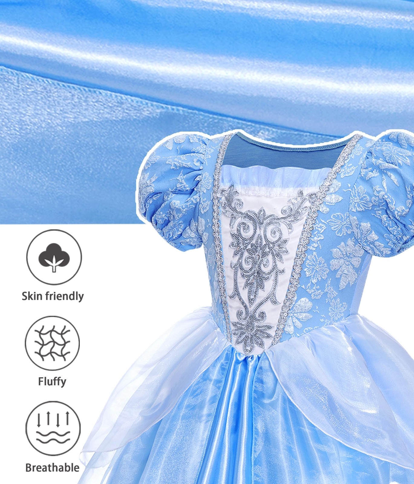 Fairy Halloween Costume for Girls – Tinkerbell Dress Up, Birthday Party Dress wi