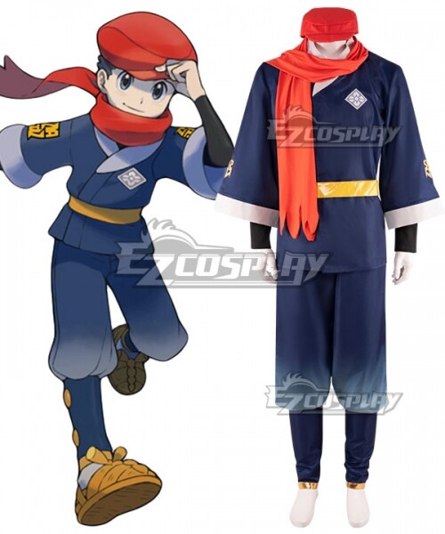 Pocket Monster Legends: Arceus Male Protagonist Rei Outfit Cosplay Costume E001