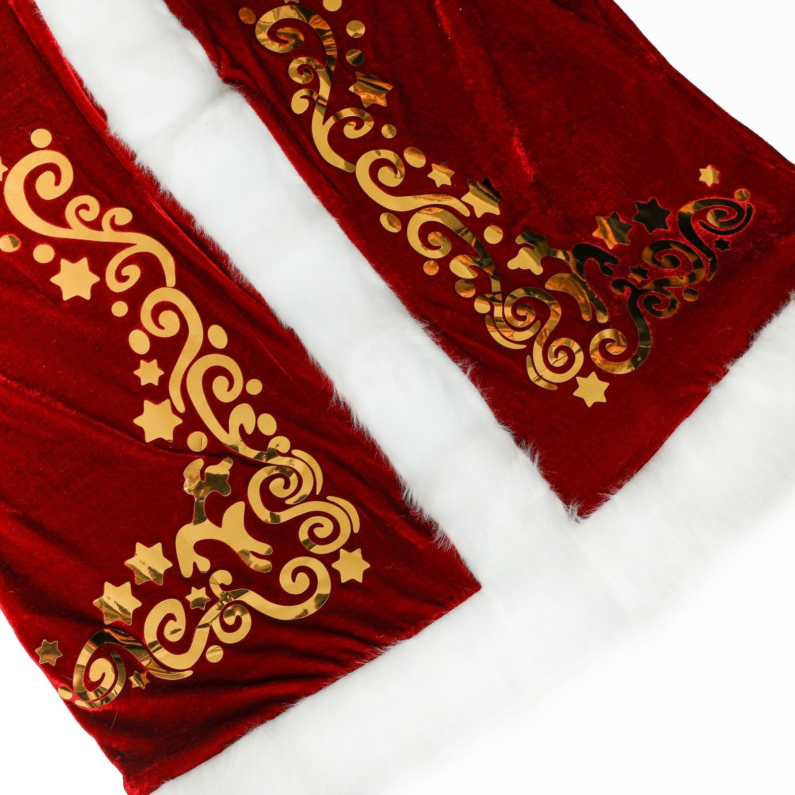 Plus Size Santa Claus Costume Outfits Full Set Men Classic Christmas Costumes