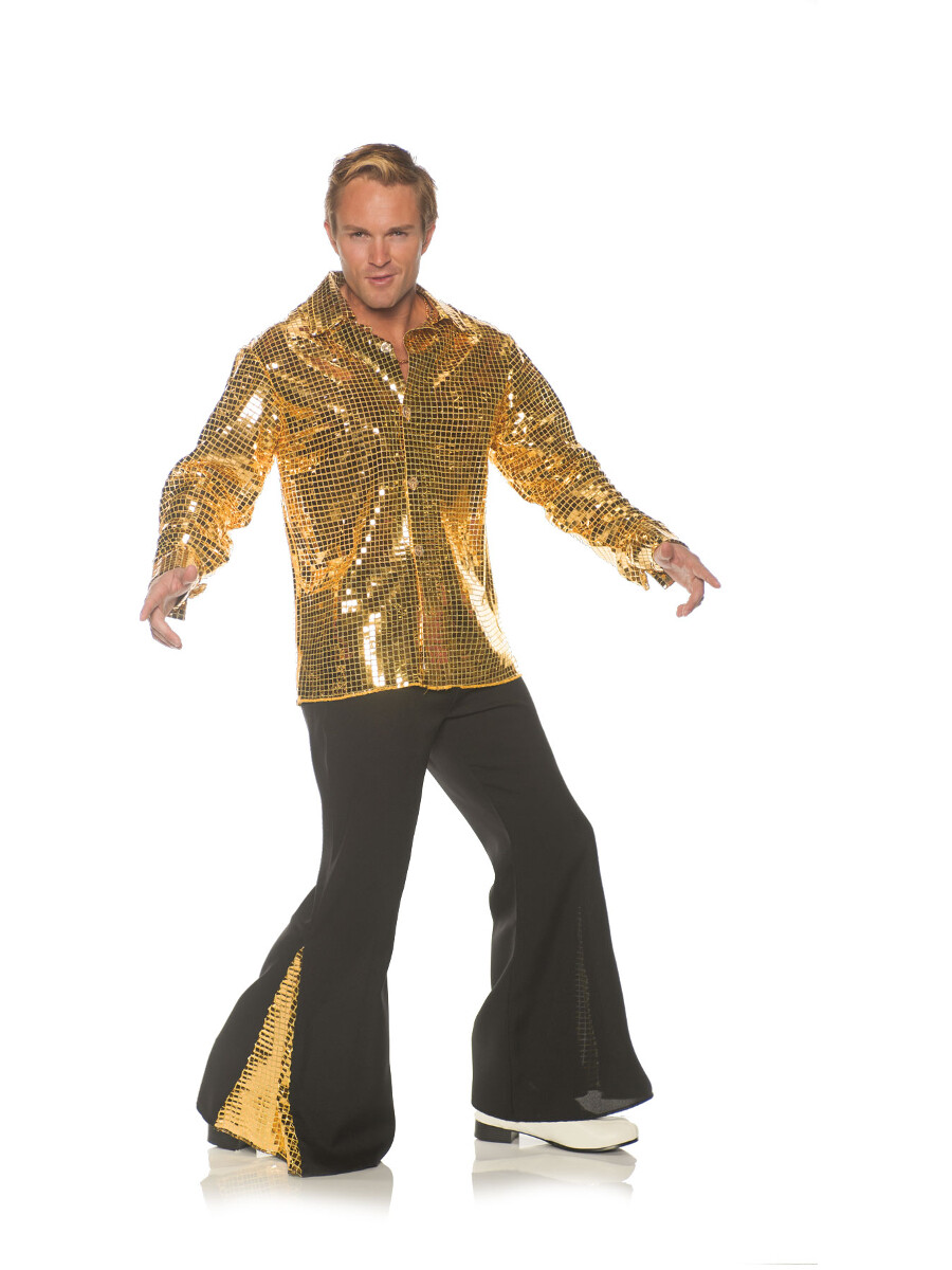 Men’s Stylin’ 70s Gold Dancing King Costume