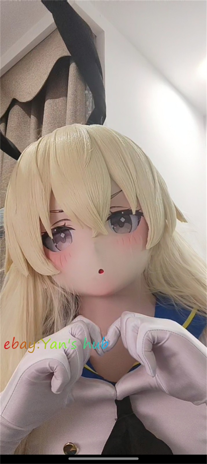 Pre-sale Shimakaze Kigurumi Head Shell Hard Wig Cosplay Prop