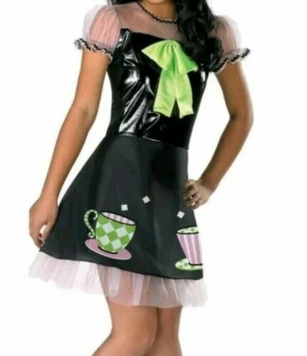 M 7 8 Teacups MAD HATTER DRESS Up Costume Alice in Wonderland Halloween NWT