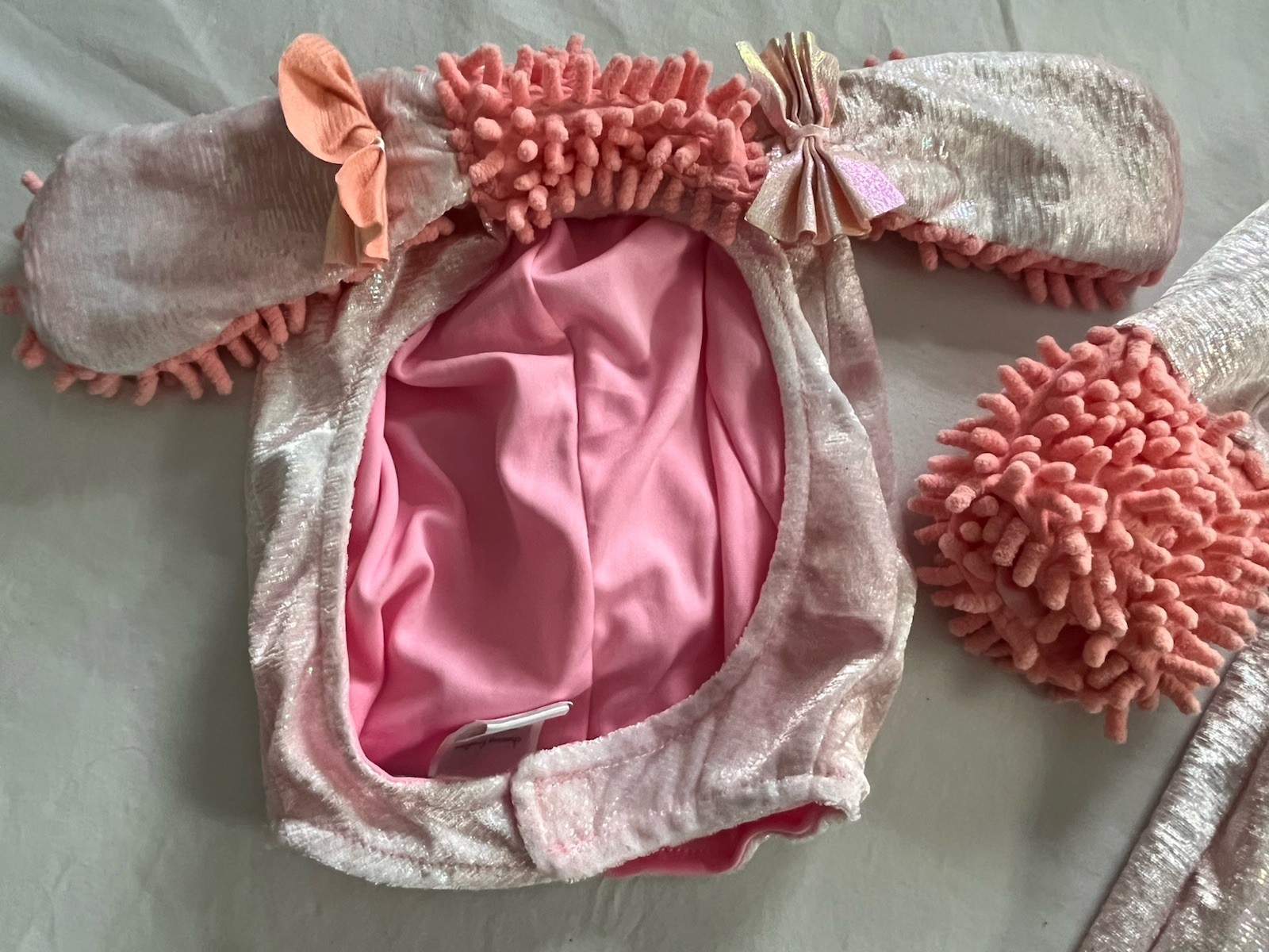 Pink Poodle Dog Costume Chasing Fireflies Toddler Size 3-4