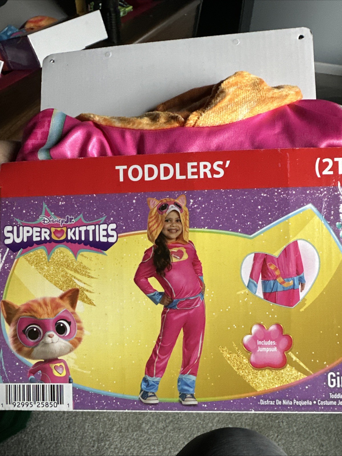Halloween Costume Girl Toddler Disney Super Kitties Ginny Size 2T New