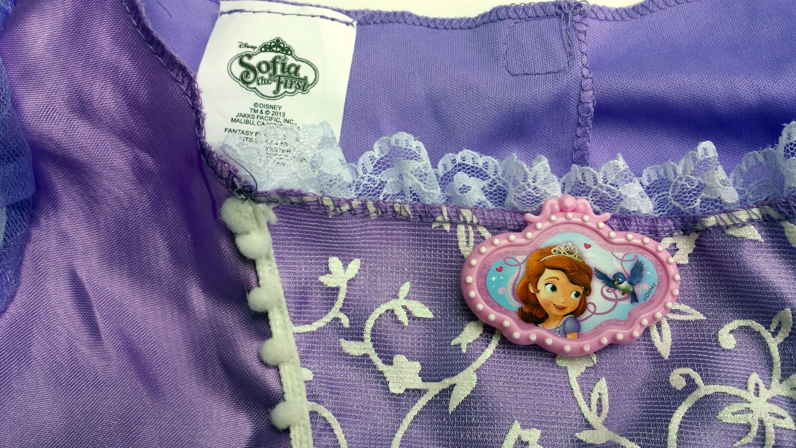 Disney Princess Sofia the First Costume Top Only Size 5 No Tag Play Dress-up