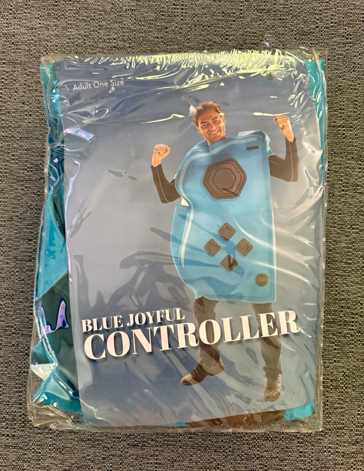 Adult One Size Regular Blue/Black Joyful Controller Costume Body Suit
