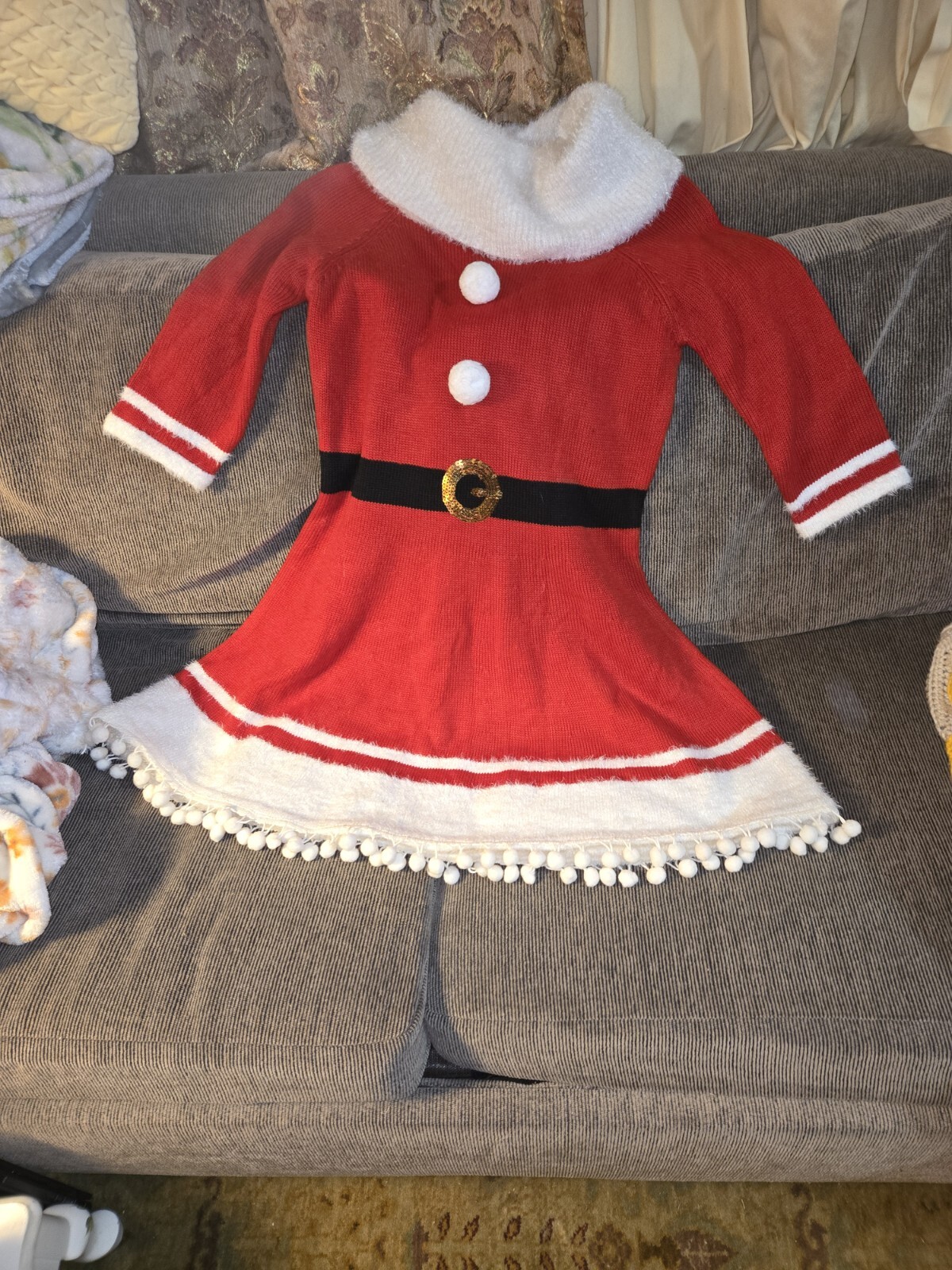 Mrs Santa Claus Knit Sweater Dress Christmas, Holiday Traditions