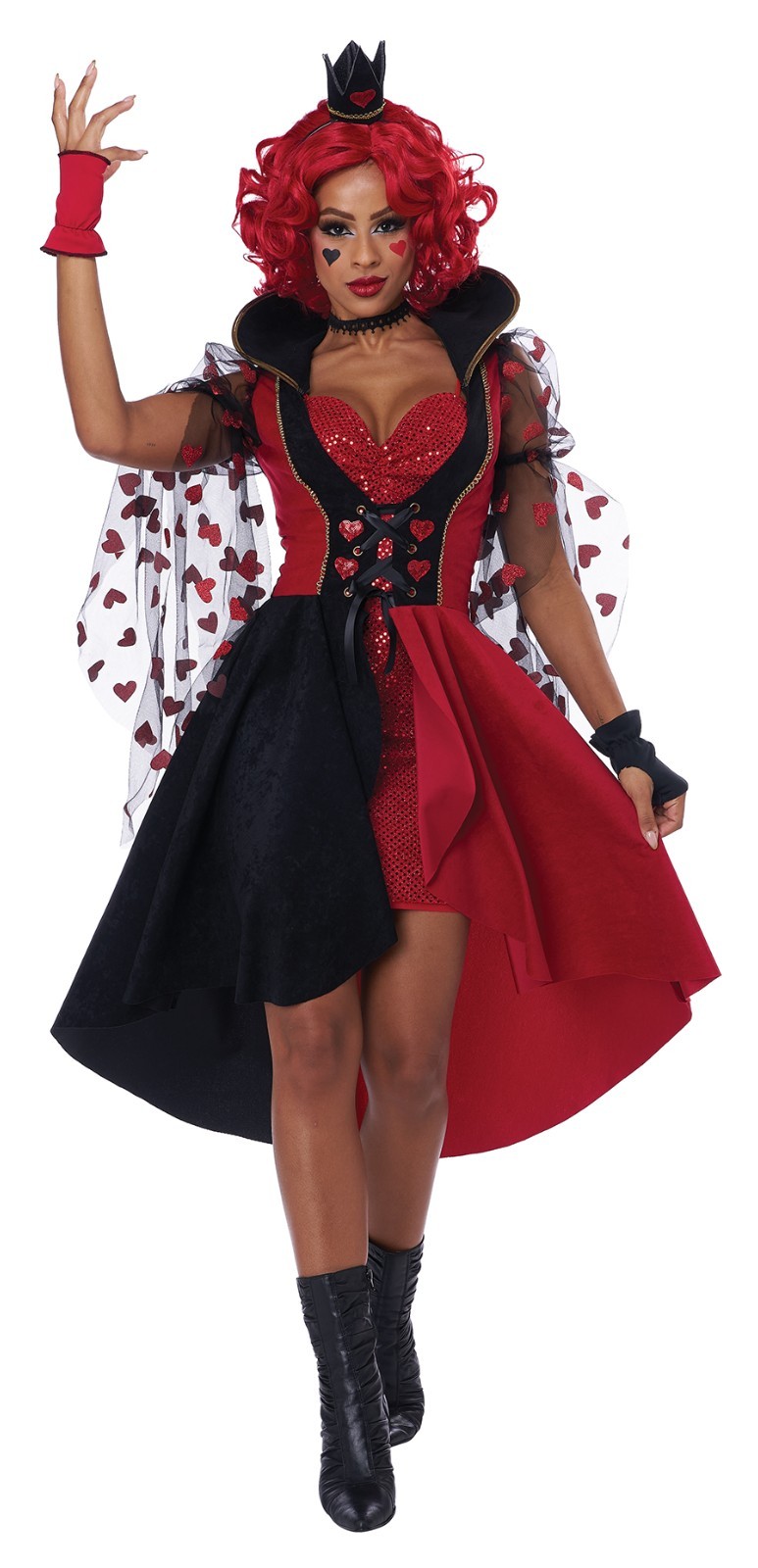 Queen of Hearts Cosplay Dress Alice In Wonderland Adult Costume