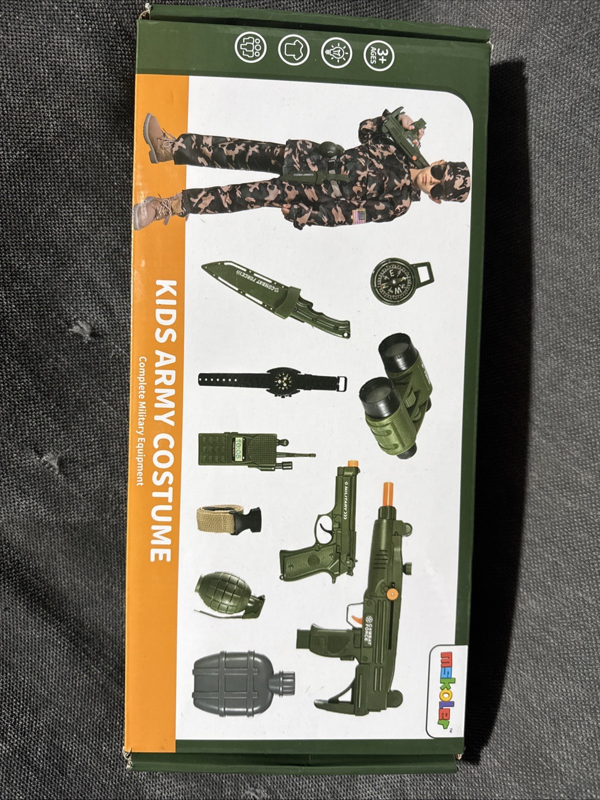 Kids Army Costume Complete military equipment 3+ Large Item No. KN549 L
