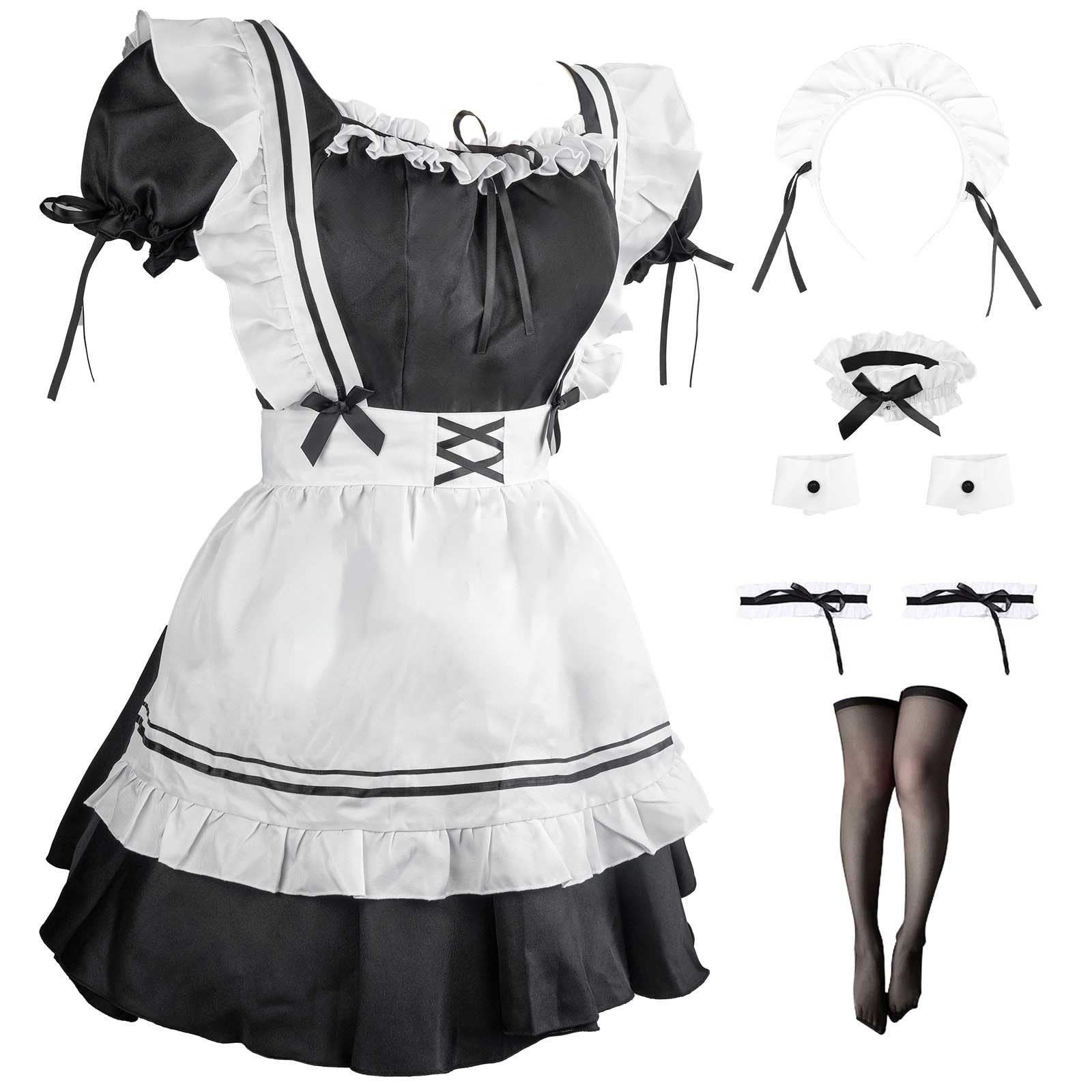 Maid Dress Halloween Costume Ladies Anime Cospaly Maid Costume Maid Kos…