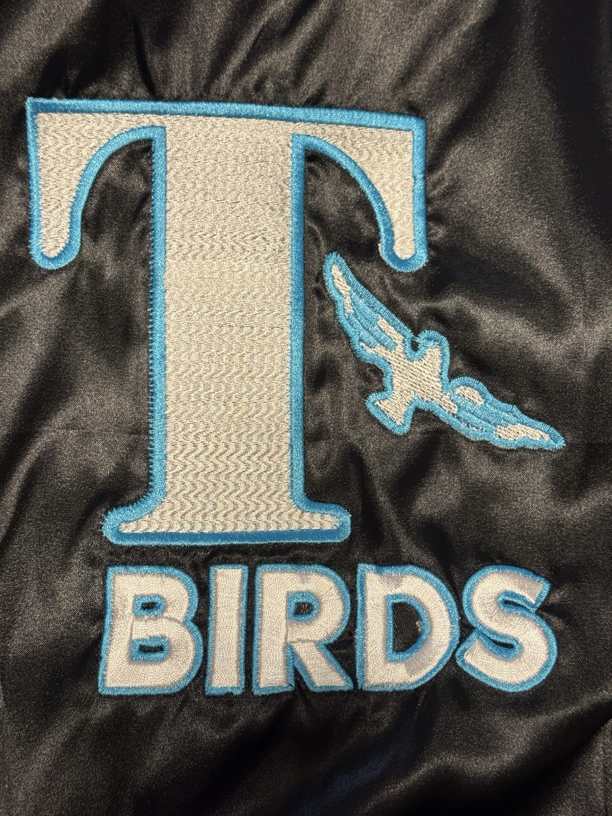 Grease Theme T Birds Black Jacket Costume 100% Polyester Movie Style Jackets