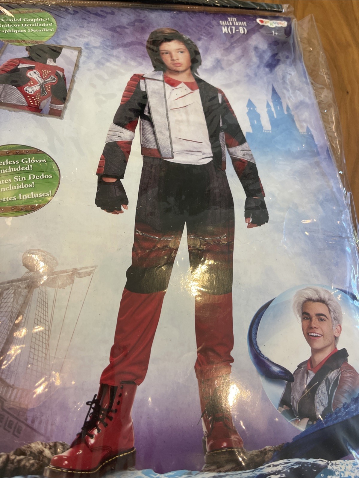 Disney Descendants CARLOS – RARE! Boys DELUXE Costume SIZE M 7-8 Halloween NEW ✨