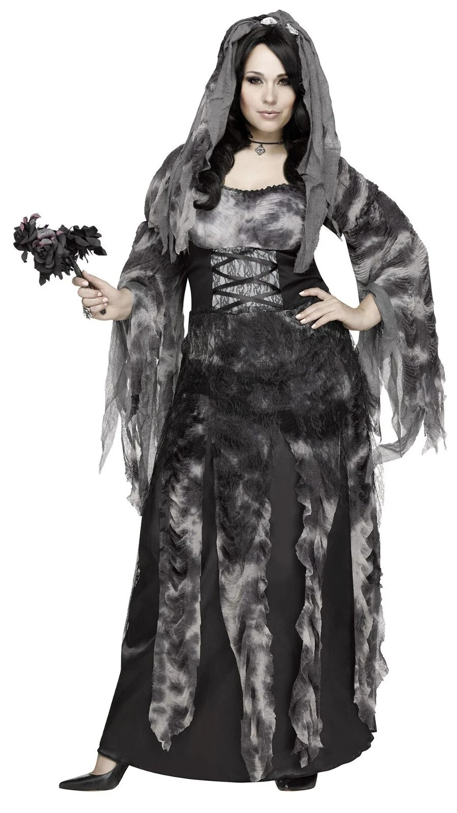 Totally Ghoul Cemetery Bride Women’s Plus Size 2X (22w-24w) Halloween Costume