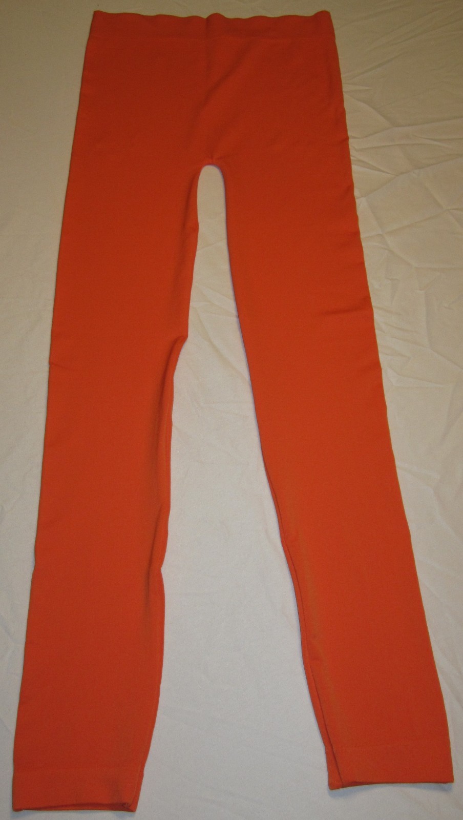 Women’s Full Length Seamless Microfiber Leggings, Orange L/XL, Free Shipping!