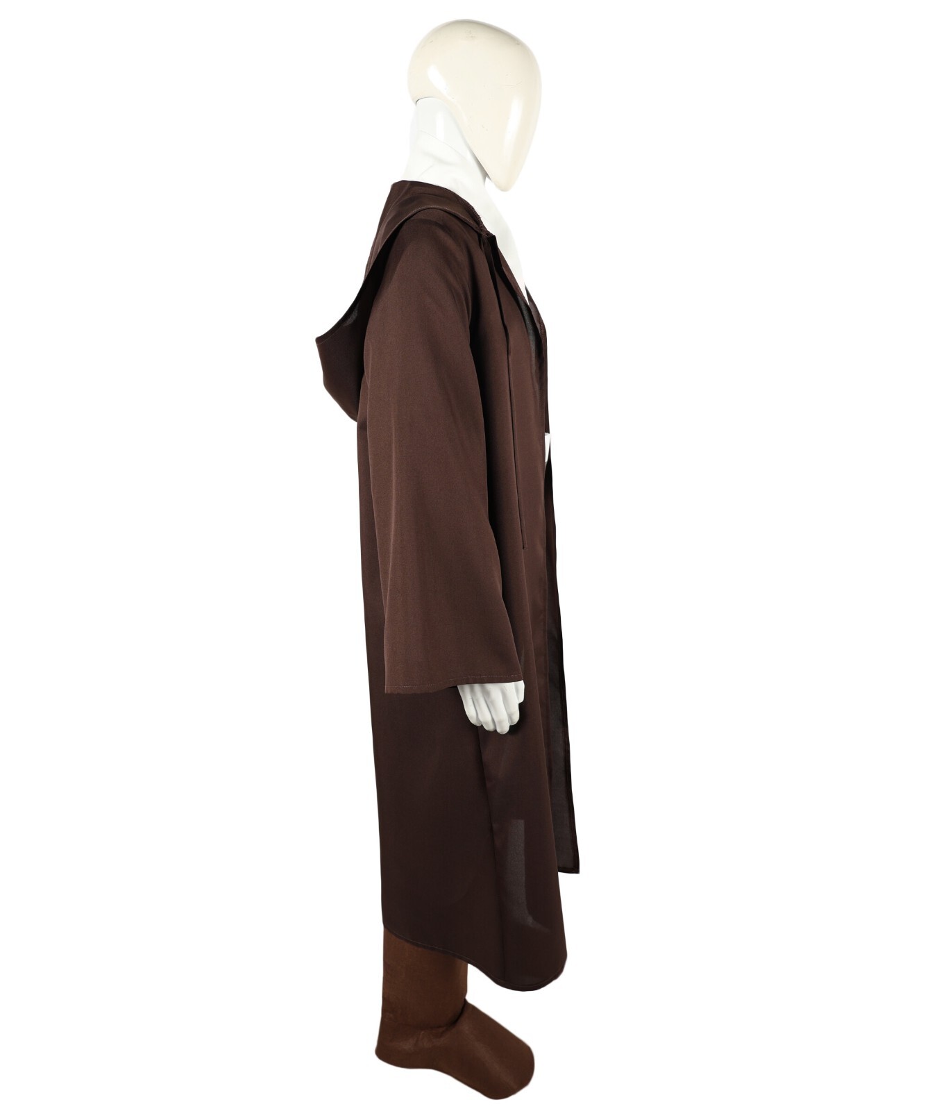 HPO Adult Fancy Dress Dark Brown Hooded knight Tunic Costume, HC-2143