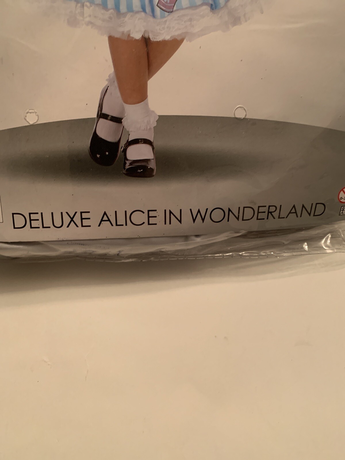 California Costumes Girls Deluxe Alice in Wonderland Blue White Costume Med 8-10