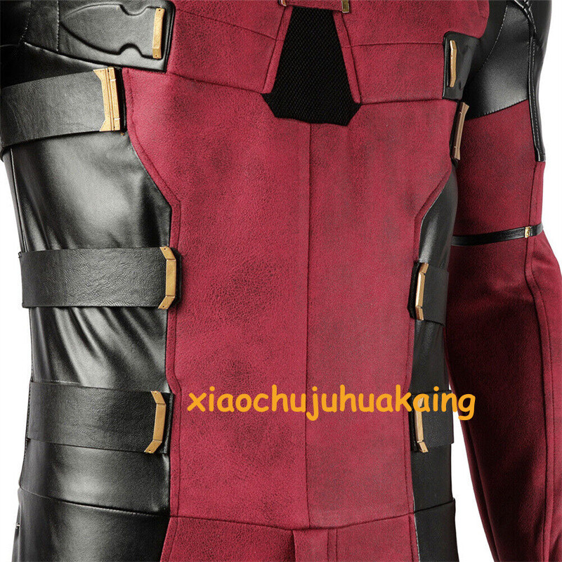 Deadpool 3 Wade Wilson Cosplay Costume Accessories Red Mask Belt Halloween Suit