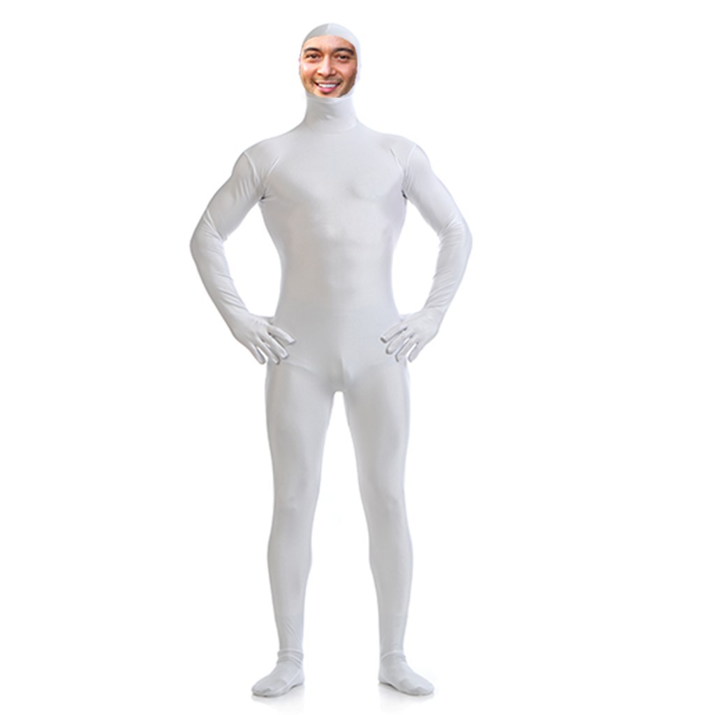 DH Zentai Suit Men’s Spandex Halloween Full Body Open Face Costume